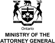 Ontario Ministry of the Attorney General Logo