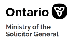 Ontario Ministry of the Solicitor General Logo